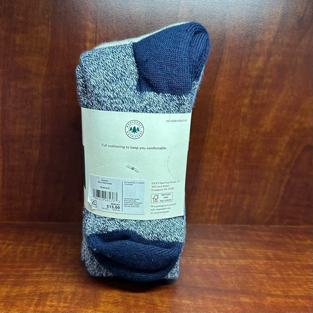 Northeast Outfitters Men's/Women’s Hiking Socks Set of 4 NEW